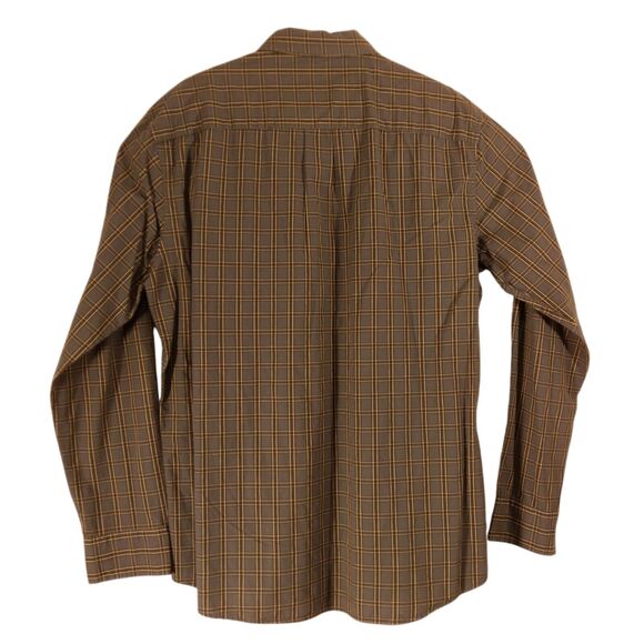 G.H. Bass & Co shirt mens L Large multicolor plaid river rock textures button - Picture 2 of 10